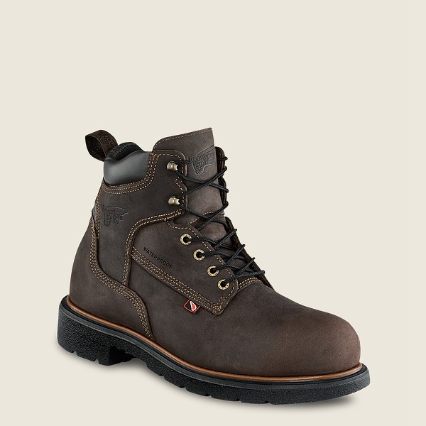 Safety Støvler Herre - Red Wing Dynaforce® - 6-Inch Insulated Waterproof Toe - Mørkebrune - AMPOWL-6